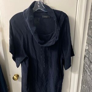 Cos dress size 36, 100% Cupro, navy blue